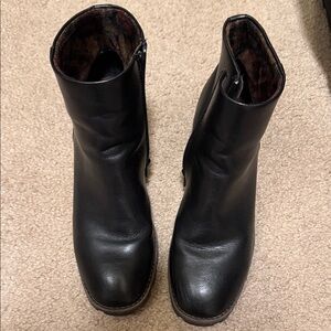 Korks Black Ankle Boots